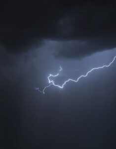 a thunderstorm lightening
