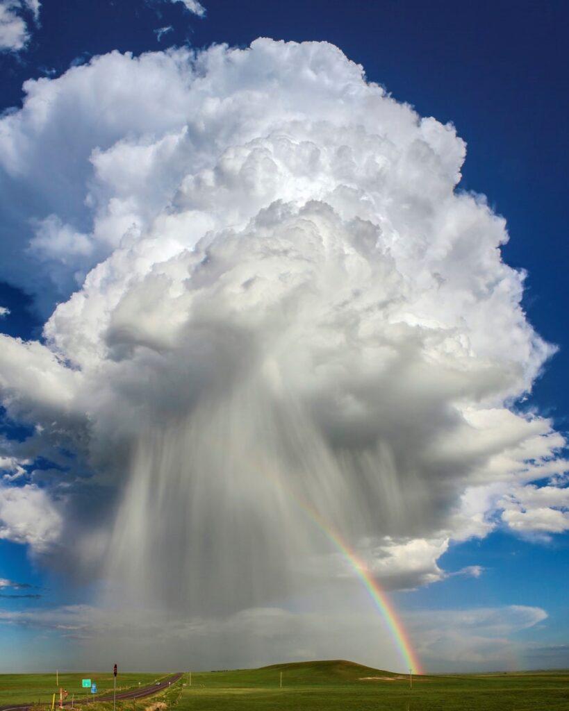 Tornado with clear sky