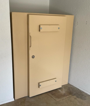Safe room installed in a house.