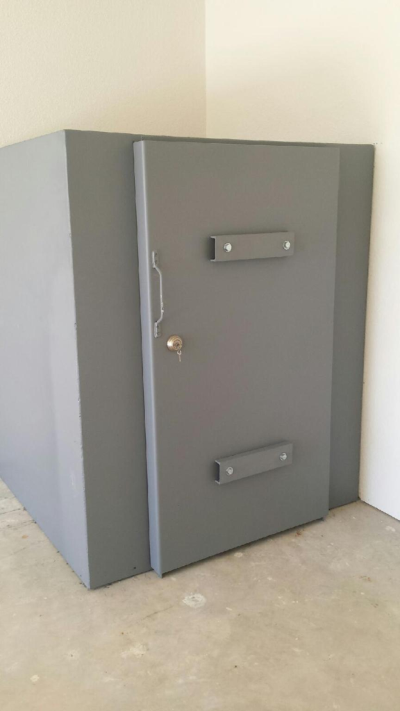 A steel safe room