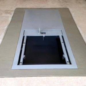 Underground garage safe room installed.