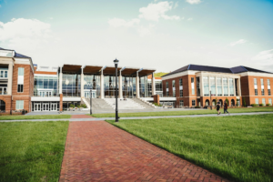 Large school building